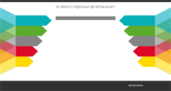 Desktop Screenshot of le-silicium-organique-g5-ethique.com