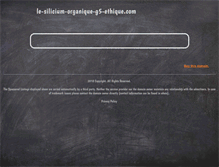 Tablet Screenshot of le-silicium-organique-g5-ethique.com